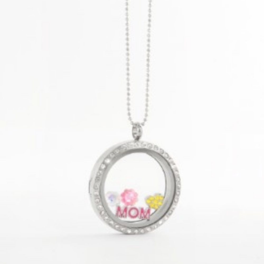 6pc Mom Set! Origami Owl Lg Locket, Chain & Charms